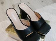 Grajewo ogłoszenia: sprzedam nowe klapki na słupku wys.obcasa 10cm - zdjęcie